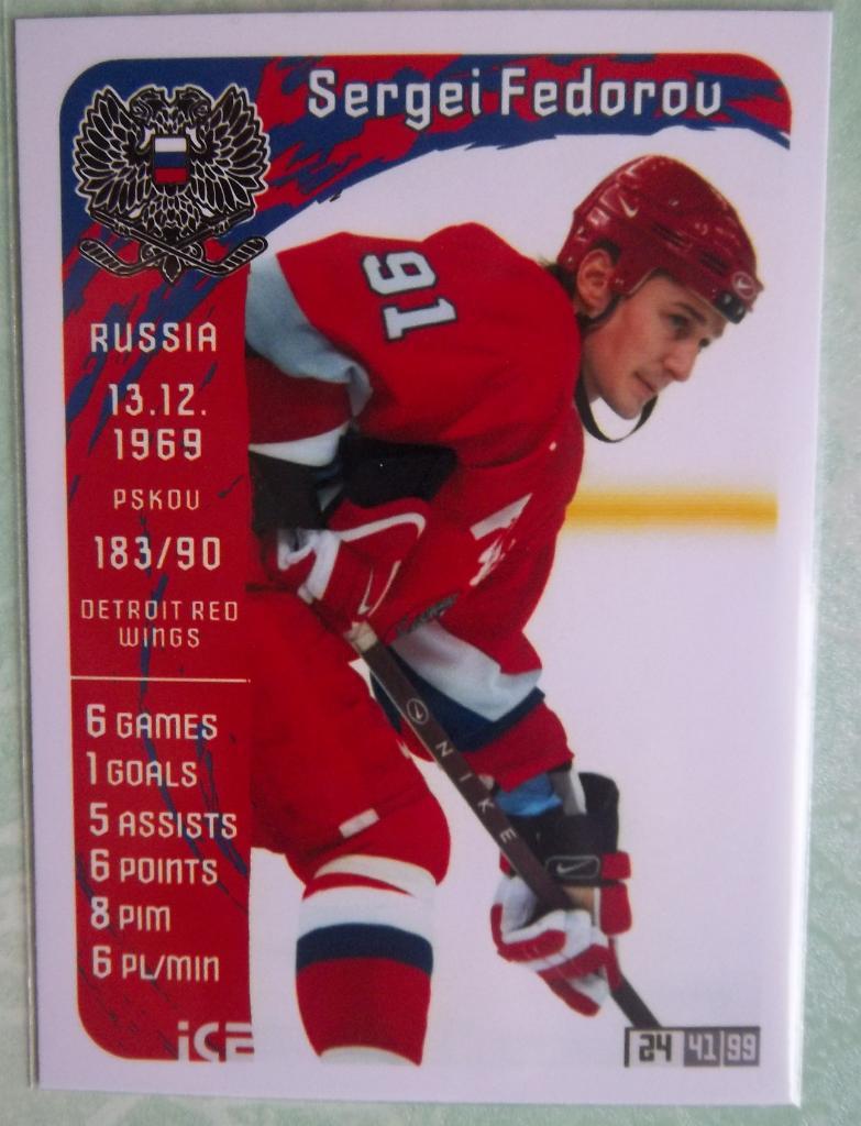 IIHF 1998 Nagano Olympic Hockey Sergei Fedorov/99 1