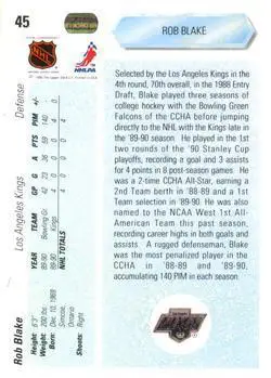1990-91 Upper Deck Rob Blake 1