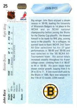1990-91 Upper Deck John Byce 1