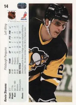 1990-91 Upper Deck Kevin Stevens 1