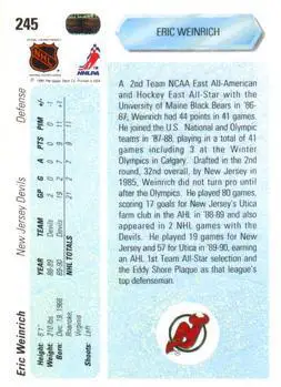 1990-91 Upper Deck Eric Weinrich 1
