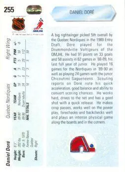 1990-91 Upper Deck Daniel Dore 1