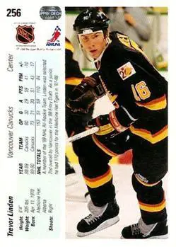 1990-91 Upper Deck Trevor Linden 1