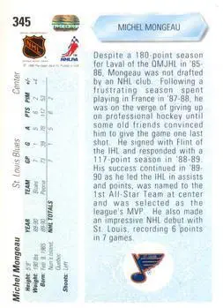 1990-91 Upper Deck Michel Mongeau 1