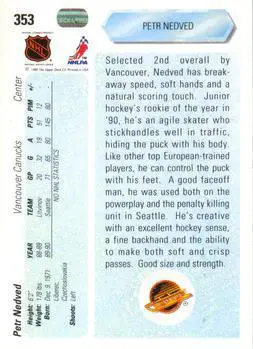 1990-91 Upper Deck Petr Nedved 1