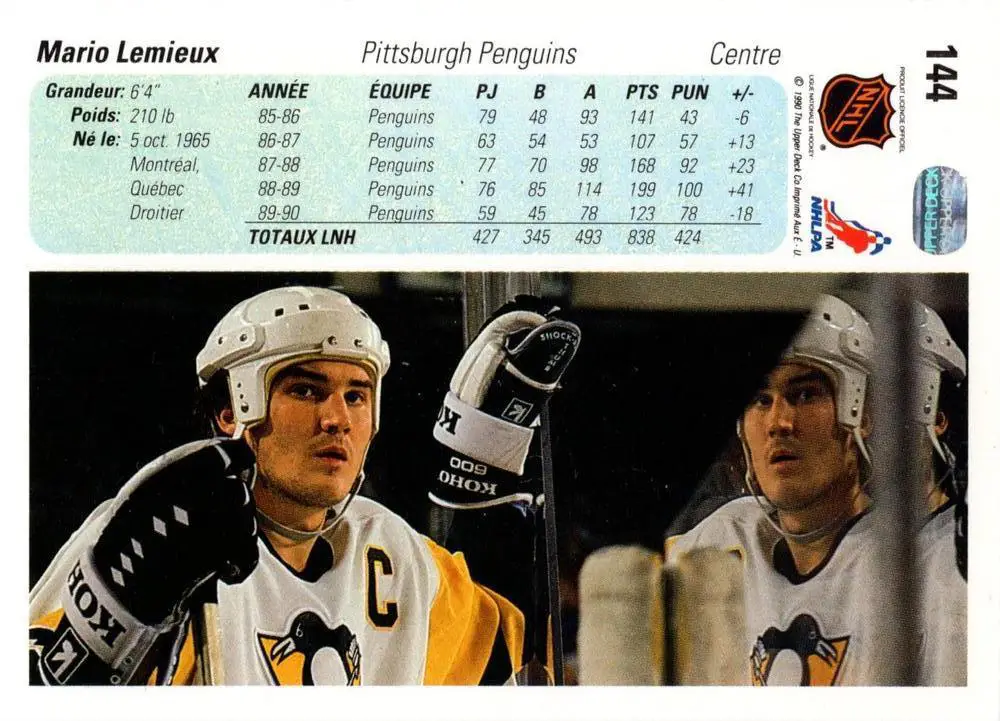 1990-91 Upper Deck Mario Lemieux 1