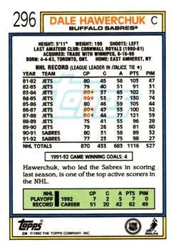 1992-93 Topps Dale Hawerchuk 1