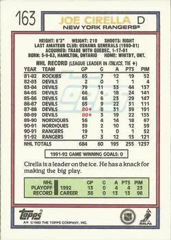 1992-93 Topps Joe Cirella 1