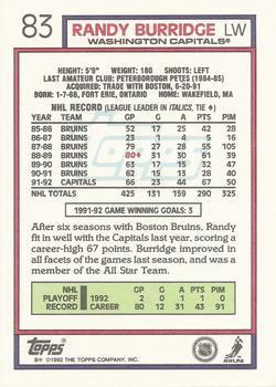 1992-93 Topps Randy Burridge 1