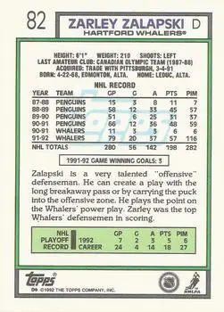 1992-93 Topps Zarley Zalapski 1