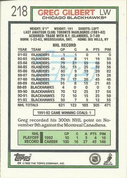 1992-93 Topps Greg Gilbert 1
