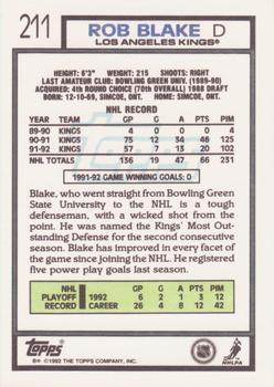 1992-93 Topps Rob Blake 1