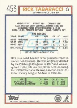 1992-93 Topps Rick Tabaracci 1