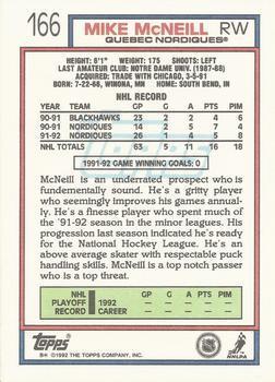 1992-93 Topps Mike McNeill 1