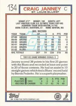 1992-93 Topps Craig Janney 1