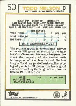 1992-93 Topps Todd Nelson 1