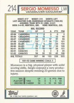 1992-93 Topps Sergio Momesso 1