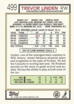 1992-93 Topps Trevor Linden 1