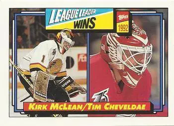 1992-93 Topps Tim Cheveldae / Kirk McLean