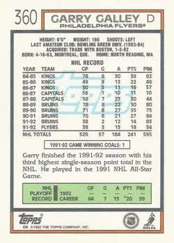 1992-93 Topps Garry Galley 1