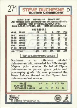 1992-93 Topps Steve Duchesne 1