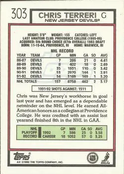 1992-93 Topps Chris Terreri 1