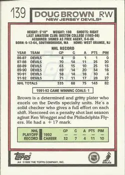 1992-93 Topps Doug Brown 1