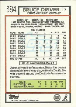 1992-93 Topps Bruce Driver 1