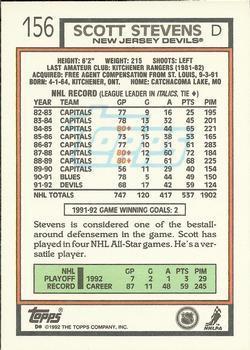 1992-93 Topps Scott Stevens 1