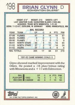 1992-93 Topps Brian Glynn 1