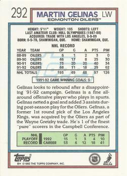 1992-93 Topps Martin Gelinas 1