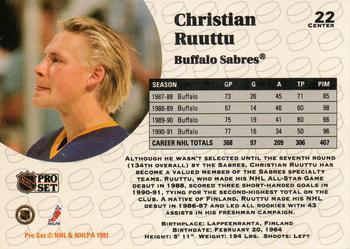 1991-92 Pro Set Christian Ruuttu 1