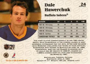 1991-92 Pro Set Dale Hawerchuk 1