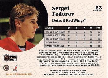 1991-92 Pro Set Sergei Fedorov 1