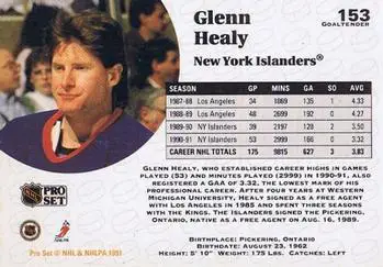 1991-92 Pro Set Glenn Healy 1