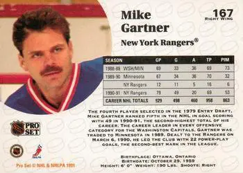 1991-92 Pro Set Mike Gartner 1