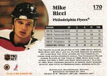 1991-92 Pro Set Mike Ricci 1