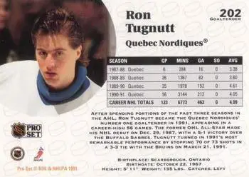 1991-92 Pro Set Ron Tugnutt 1