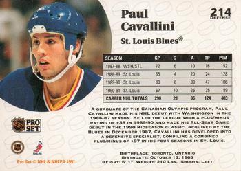 1991-92 Pro Set Paul Cavallini 1