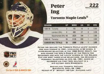 1991-92 Pro Set Peter Ing 1