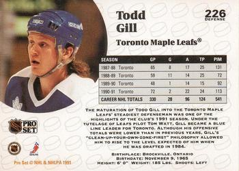1991-92 Pro Set Todd Gill 1