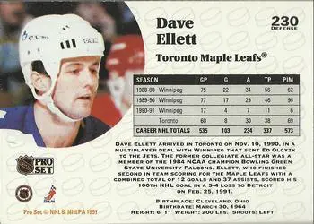 1991-92 Pro Set Dave Ellett 1