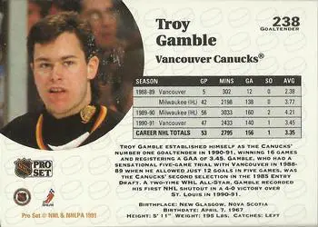 1991-92 Pro Set Troy Gamble 1