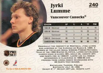 1991-92 Pro Set Jyrki Lumme 1