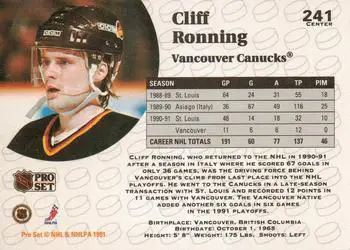 1991-92 Pro Set Cliff Ronning 1