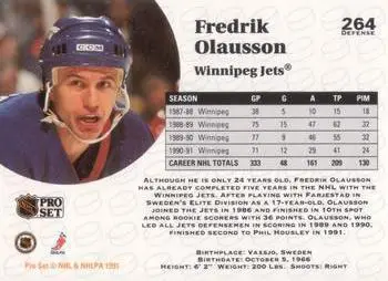 1991-92 Pro Set Fredrik Olausson 1