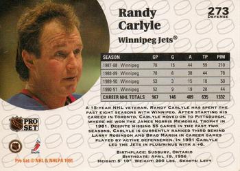 1991-92 Pro Set Randy Carlyle 1