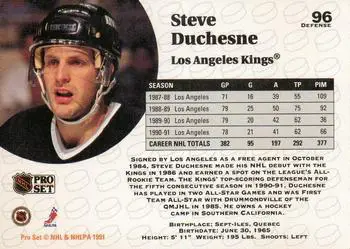 1991-92 Pro Set Steve Duchesne 1