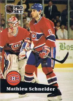 1991-92 Pro Set Mathieu Schneider