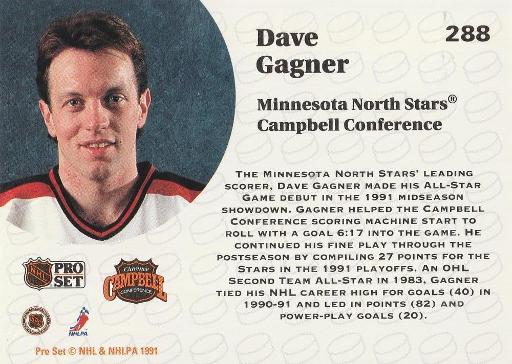 1991-92 Pro Set Dave Gagner 1